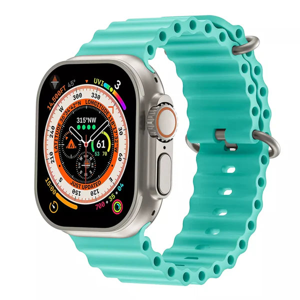 Rryp për Apple Watch Teal Ocean Silicone 42/44/45/49MM