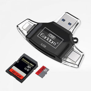 Transferues SD Card në USB/Type-C/Lighting Earldom OT31