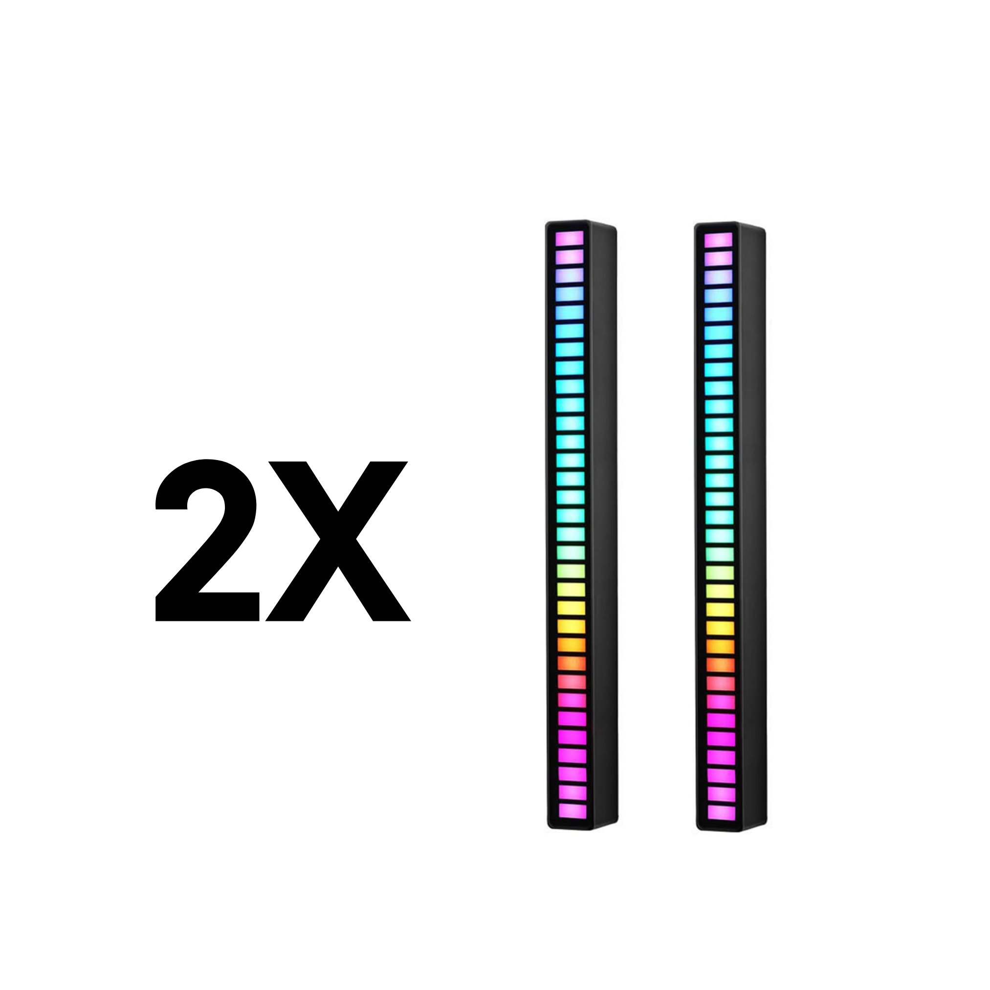 2x Led Stick Max sensitiv ndaj zërit D08-RGB