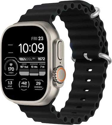 Rryp për Apple Watch Black Silicone 42/44/45/49MM